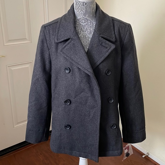 Merona Jackets & Coats Mens Gray Pea Coat Poshmark